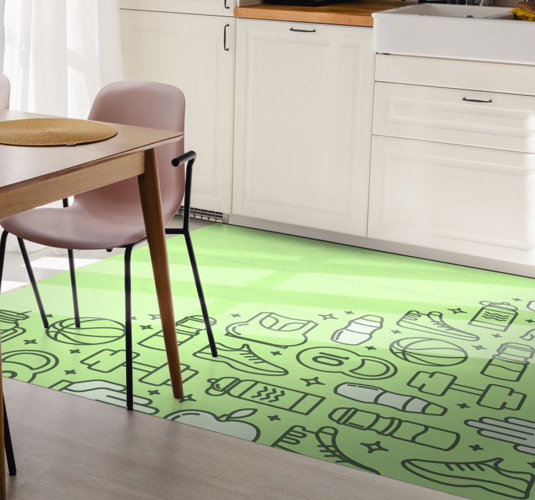 Fitness Paraphernalia kids rug - TenStickers