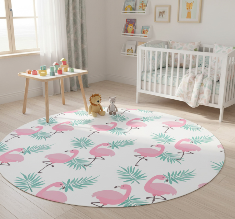Animal mat tropical flamingo design - TenStickers