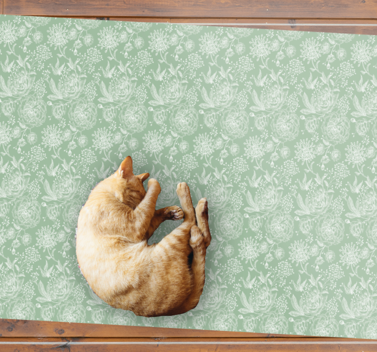 Floral Elegance Surface carpet roses - TenStickers