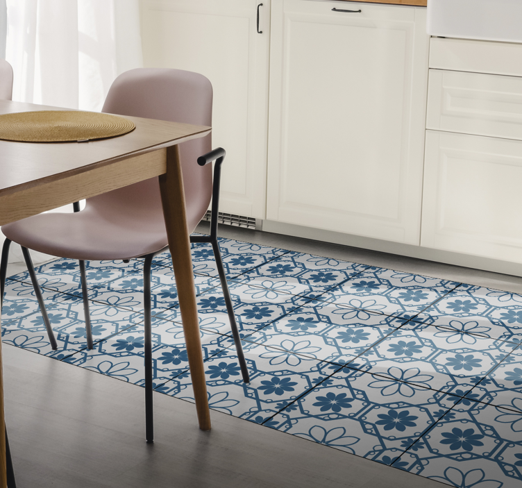 Botanical Mosaic Tile tile carpet - TenStickers