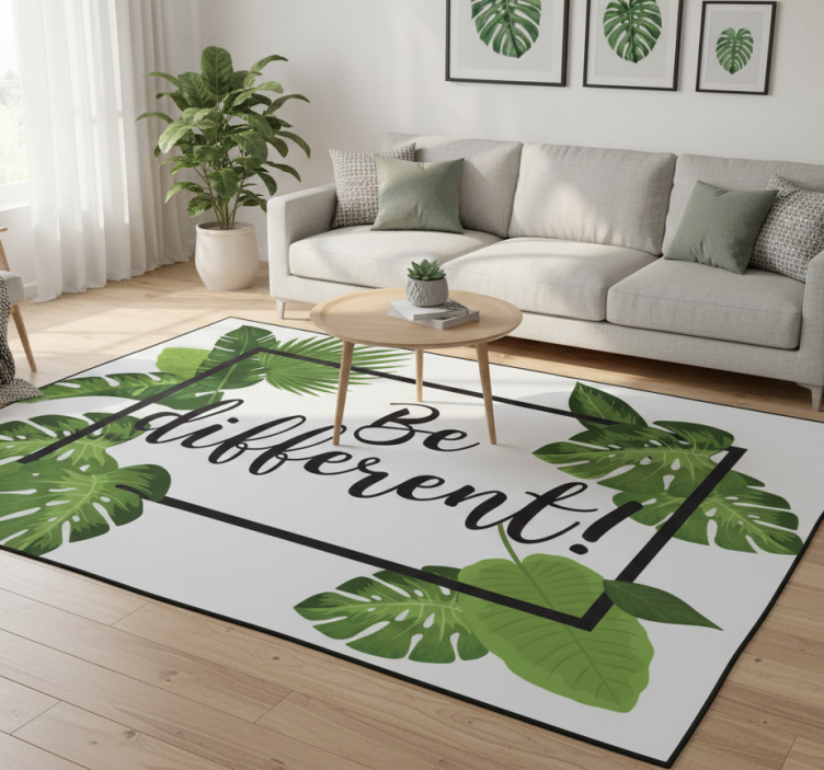 Floral rug that stands out from the crowd - TenStickers