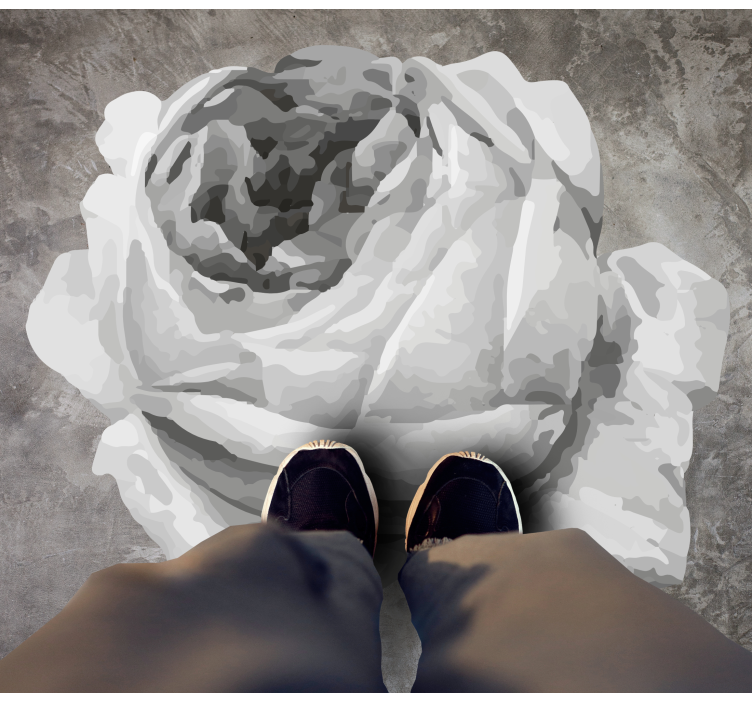 Floral rug rose blossom design - TenStickers