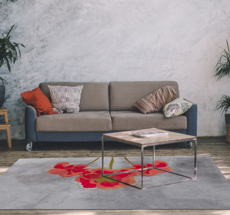 Flower Bloom Set floral rug - TenStickers