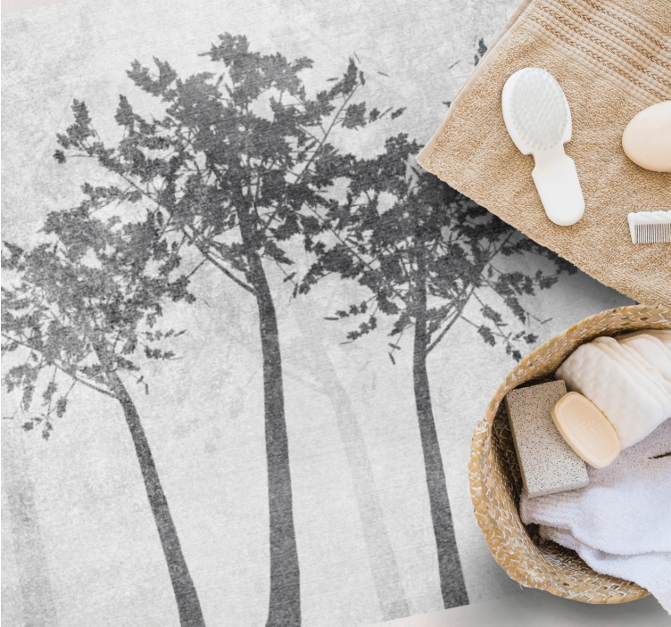 Forest Silhouette nature rug - TenStickers