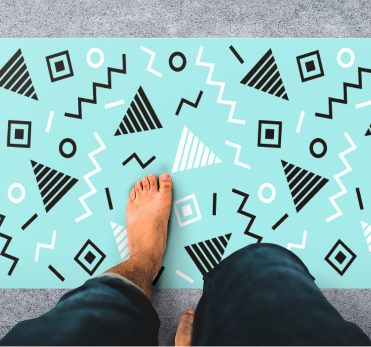 Forms Arrangement geometric rug - TenStickers