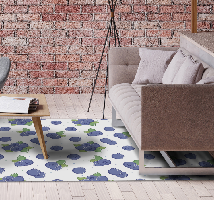 Fresh Berry Patterns floral rug - TenStickers