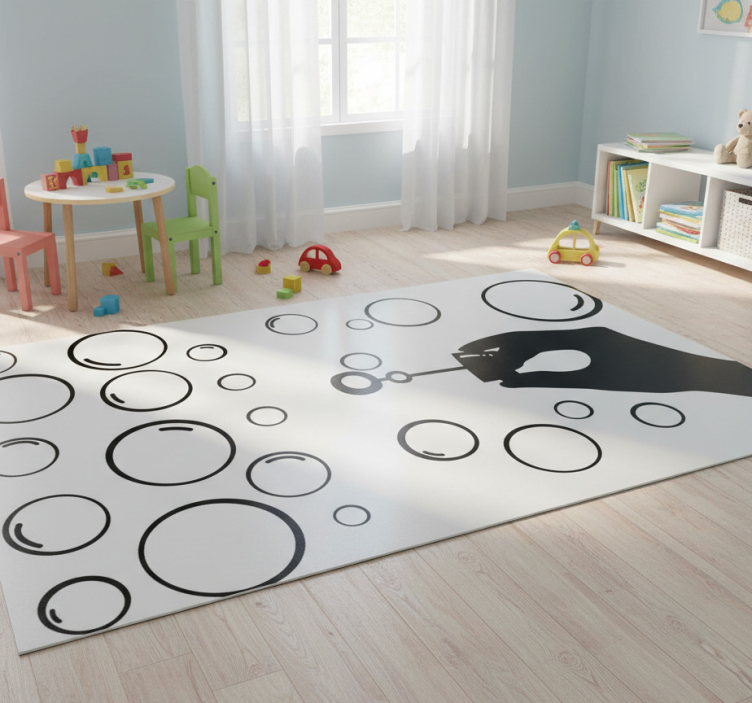 Game rug bubble hand silhouette vinyl decal - TenStickers