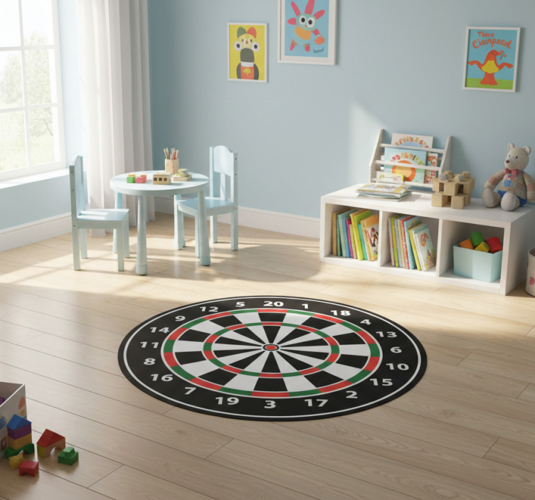 Game rug dartboard sticker - TenStickers