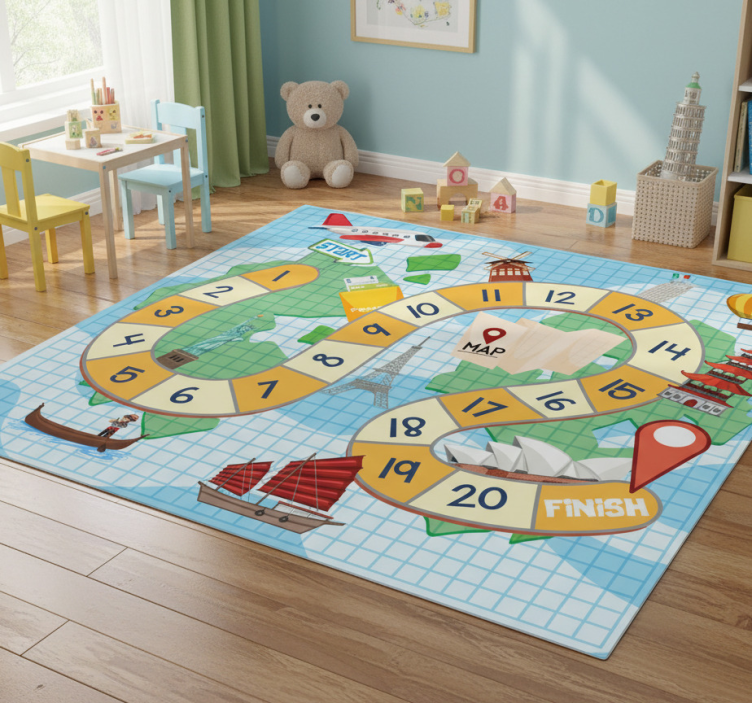 Game rug for board game map play area - TenStickers