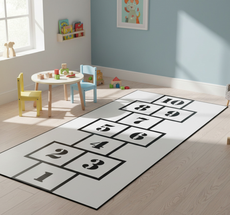 Game rug modern hopscotch vinyl - TenStickers