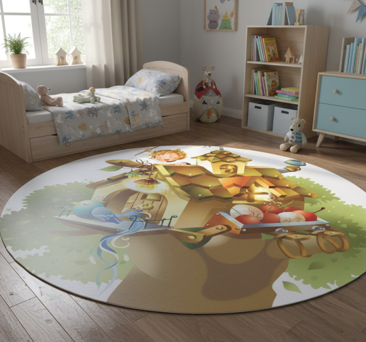 Game rug tree house illustration for kids - TenStickers