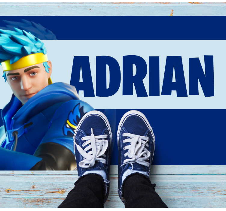 GAMING CHARACTER PERSONALIZATION custom floor mat - TenStickers