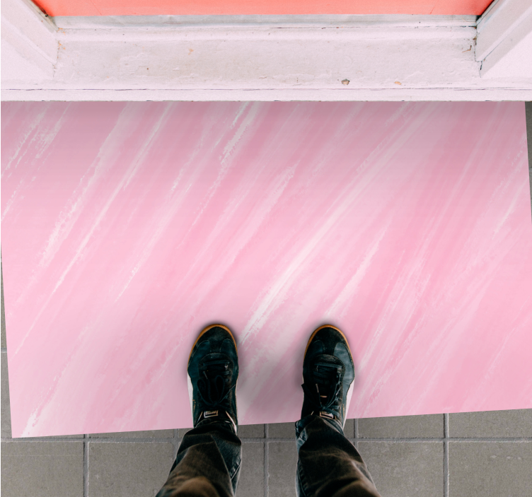 Gentle Pink Marble pink rug - TenStickers