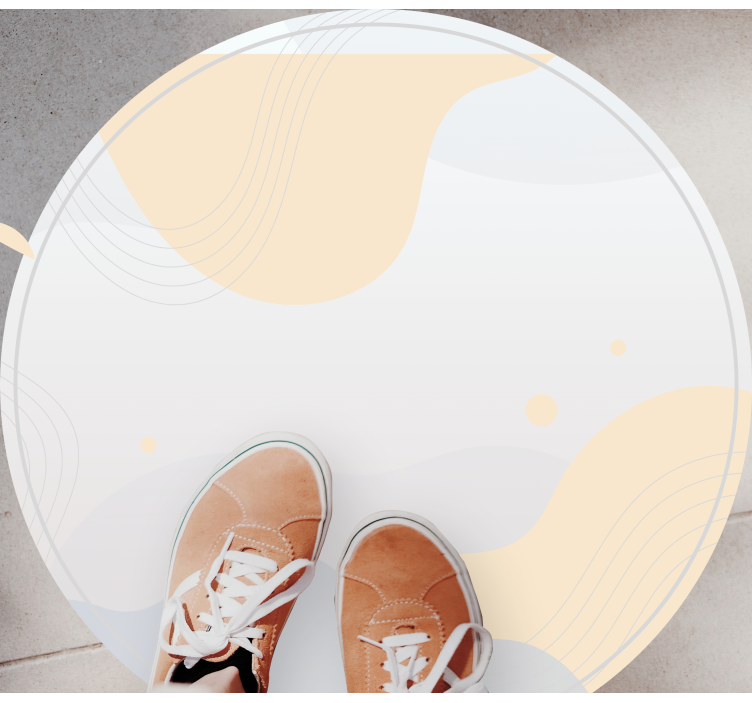 Gentle Wave Motifs minimalistic rug - TenStickers