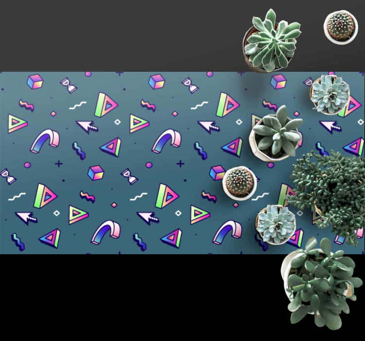 Geometric Color Splash texture rug - TenStickers