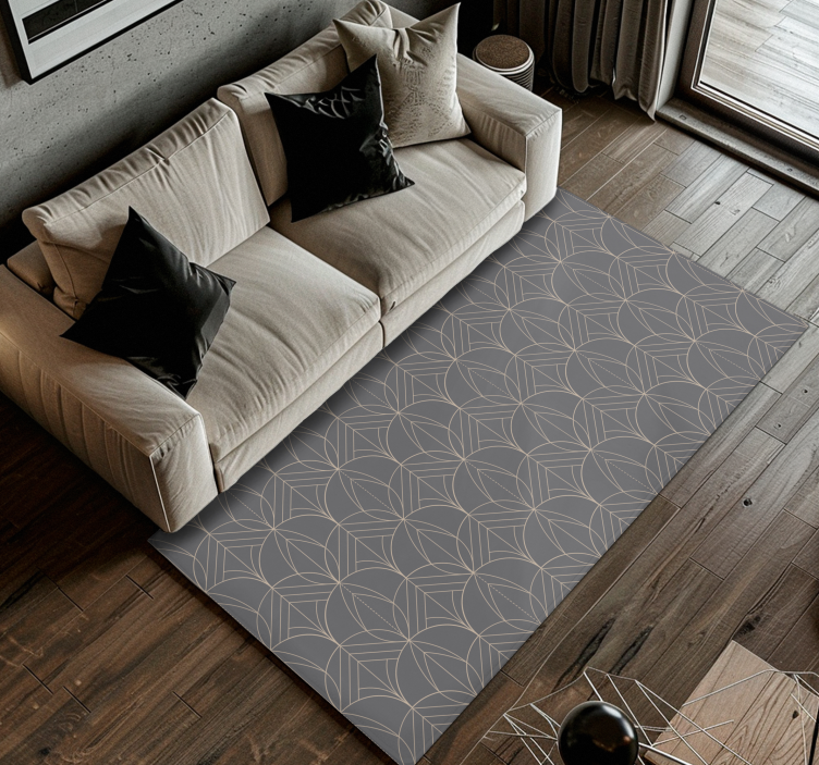 Geometric pattern contemporary style rugs - TenStickers