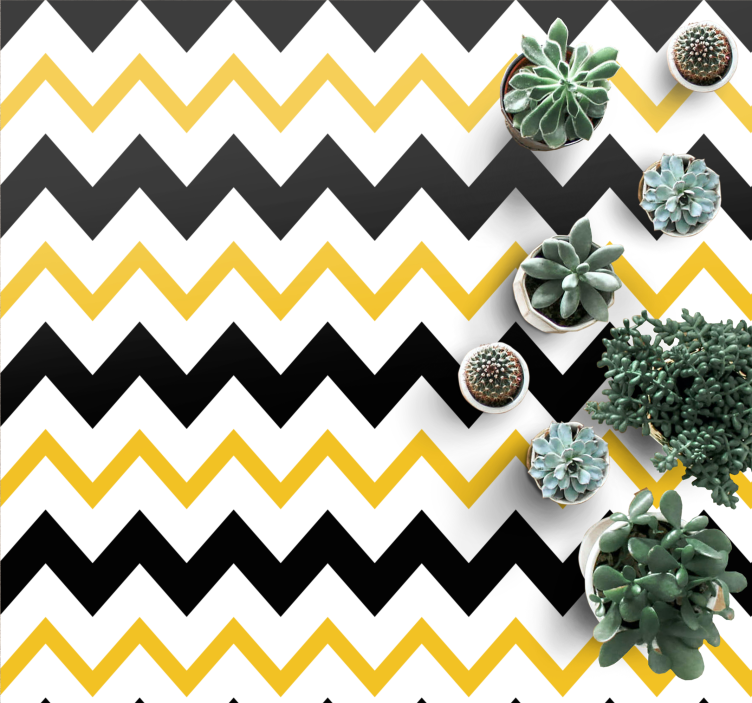 Geometric rug chevron zigzag style - TenStickers