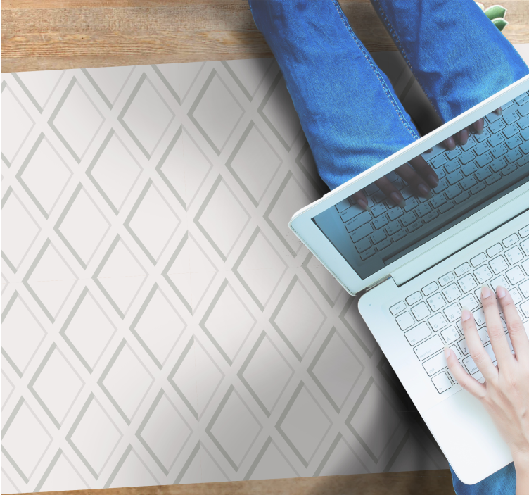 Geometric rug diamond concept - TenStickers