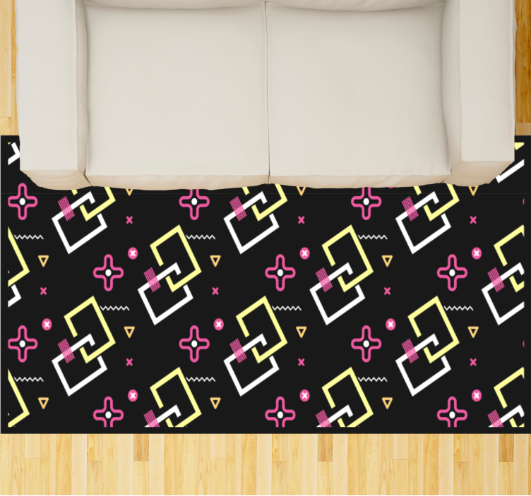Geometric rug modern pattern play - TenStickers
