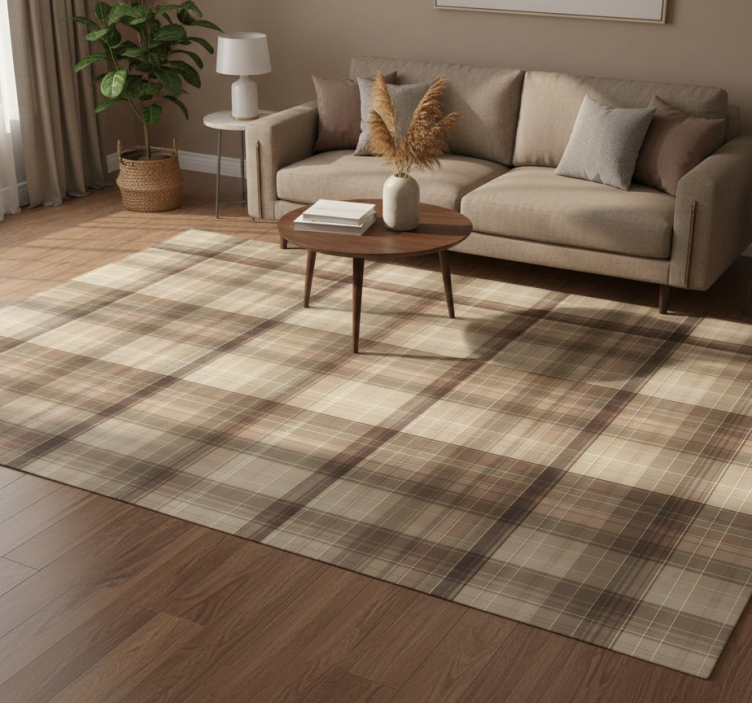 Geometric rug textile effect - TenStickers