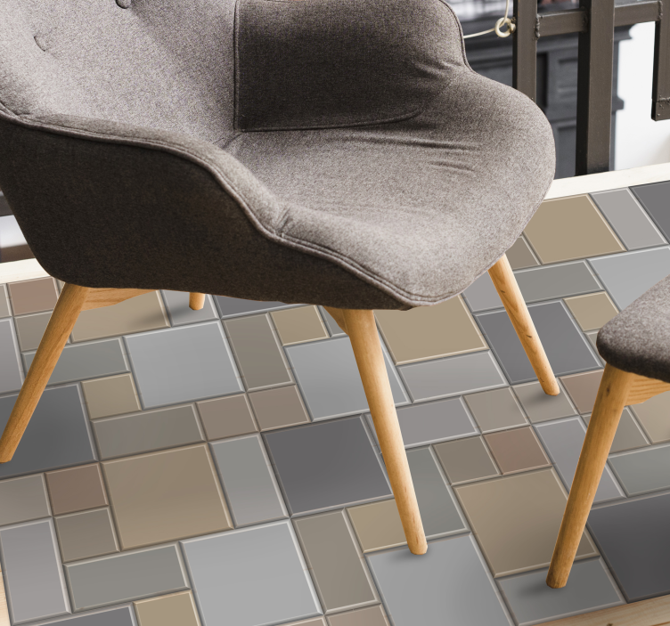 Geometric Tiling tile carpet - TenStickers