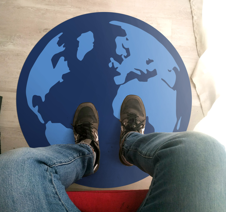 Globe Representation map rug - TenStickers