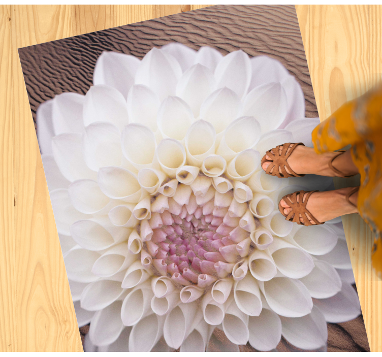 Graceful Bloom Composition floral rug - TenStickers