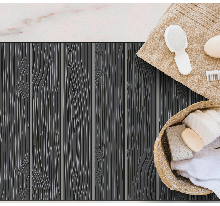 Gray planks floor tile vinyl carpet - TenStickers