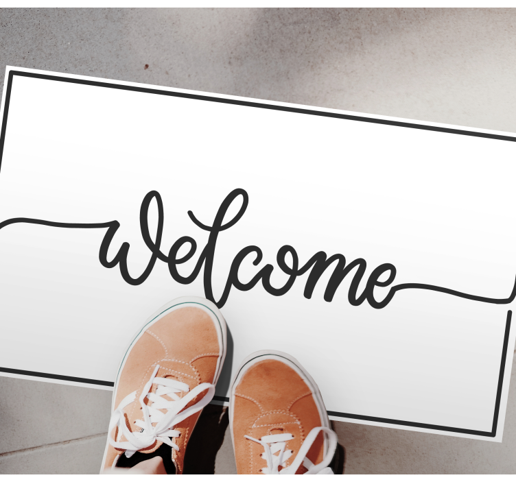Elegant welcome entrance hall rug - TenStickers