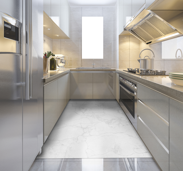 Grey marble texture surface stone floor tiles - TenStickers