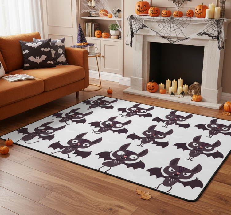 Halloween rugs cheerful bat pack - TenStickers