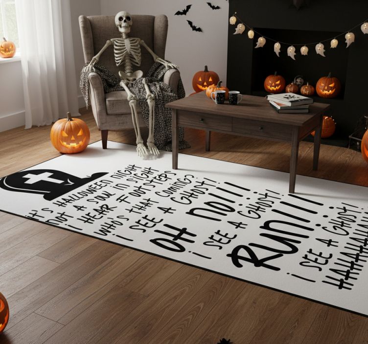 Halloween rugs in the style of "thriller" - TenStickers
