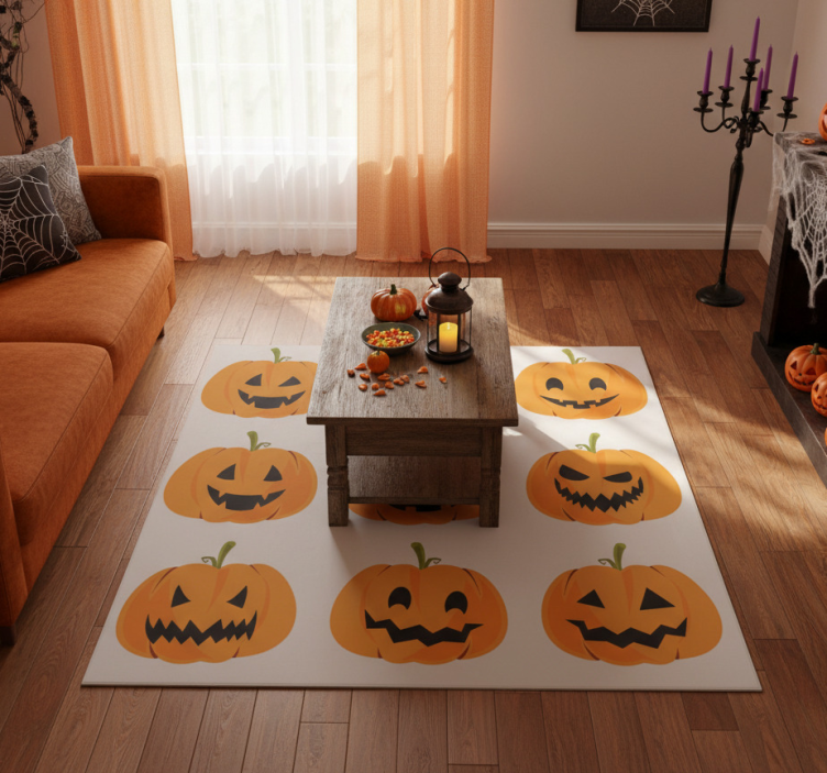 Halloween rugs pumpkin set - TenStickers