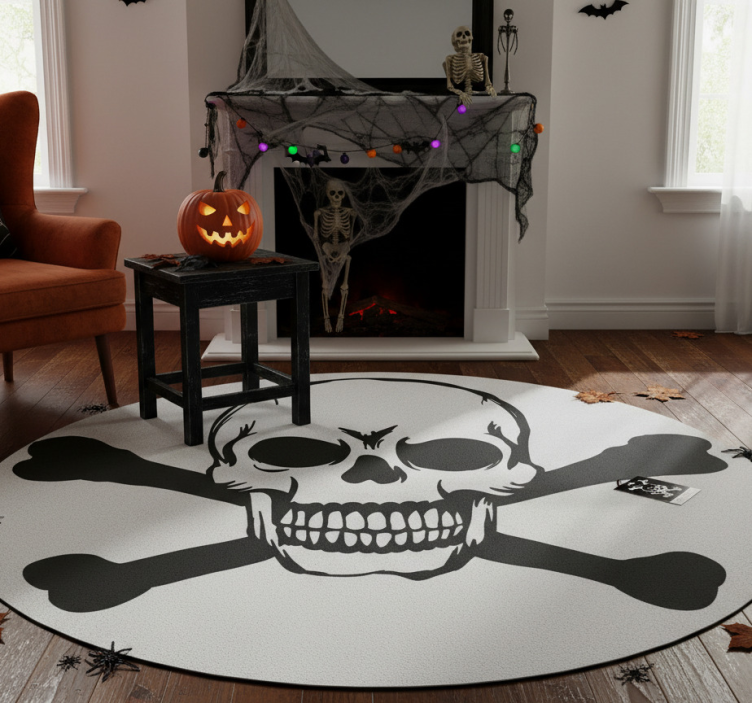 Halloween rugs skull for car - TenStickers