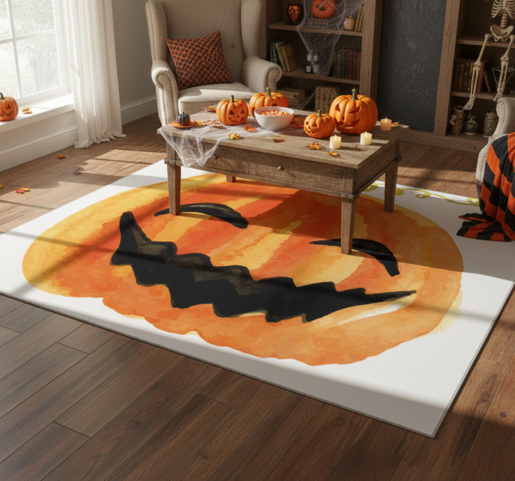 Halloween rugs happy pumpkin - TenStickers