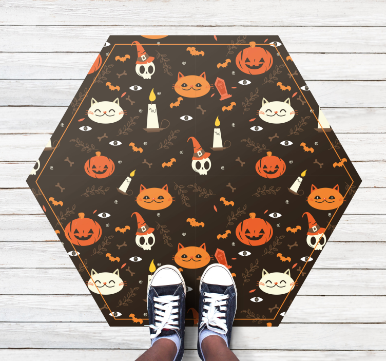 Halloween rugs with cheerful halloween design - TenStickers