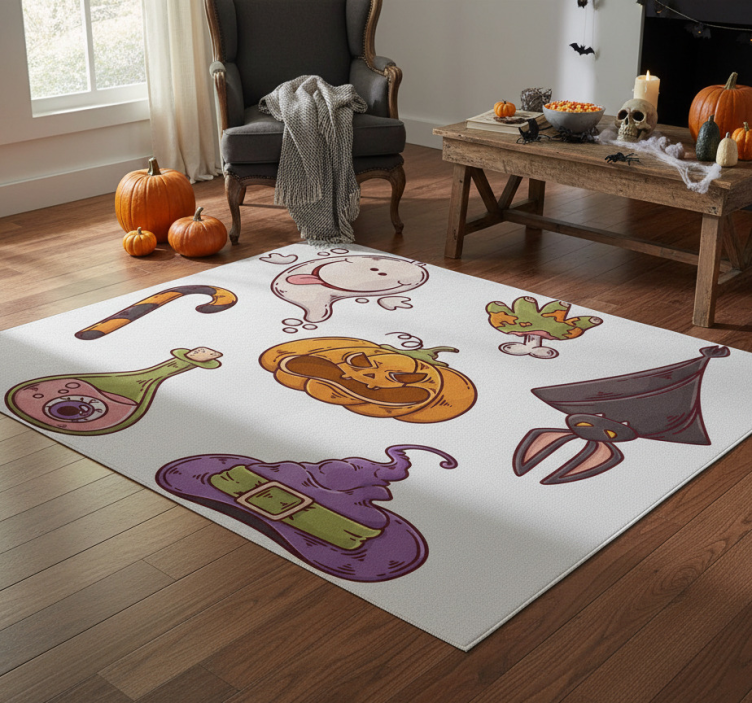 Halloween rugs with spooky designs - TenStickers