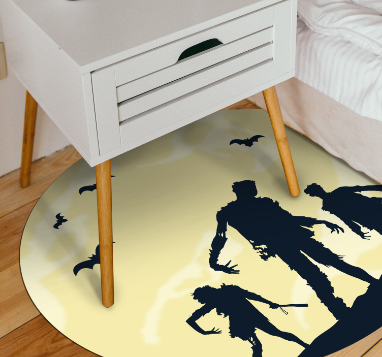 Halloween rugs with spooky silhouettes - TenStickers