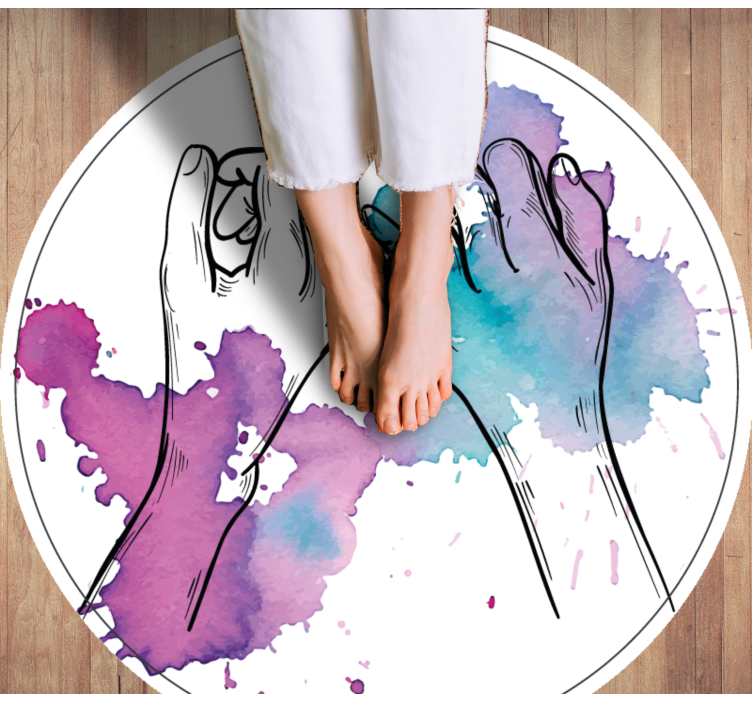 Hands Intertwined teenage bedroom rug - TenStickers