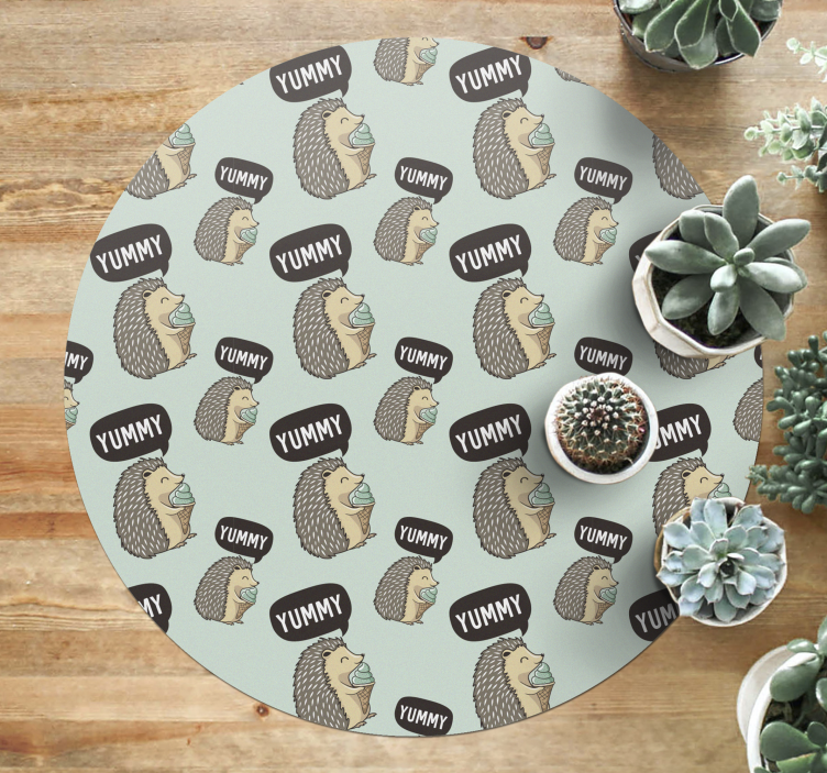 Hedgehog Delight kids carpet - TenStickers