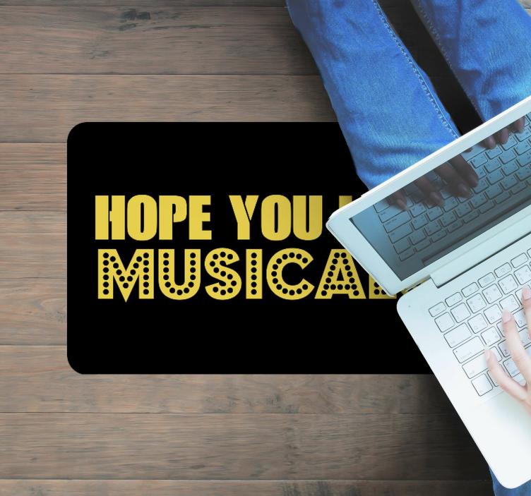 Hope Like Musicals quote rug - TenStickers