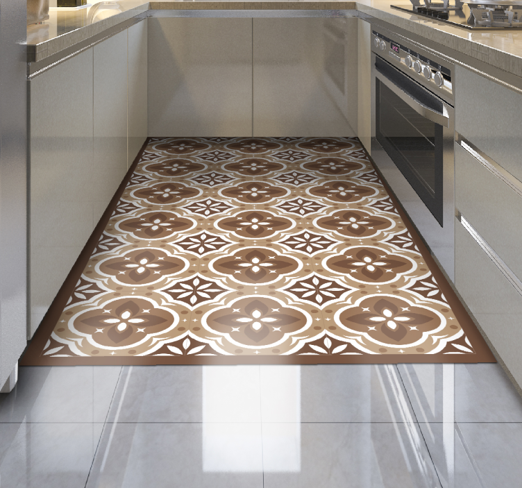Hummingbird tile carpet for kitchen - TenStickers