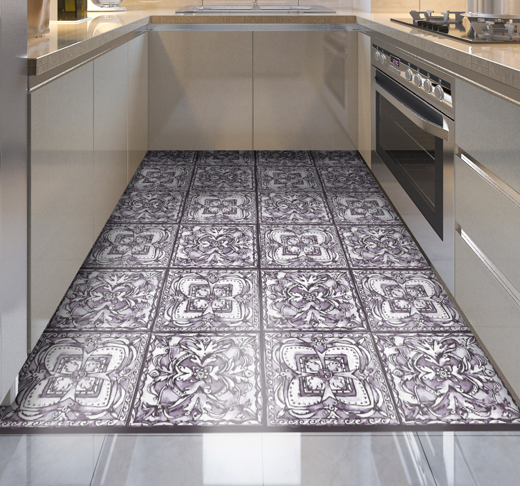Italian tiles vinyl carpet - TenStickers
