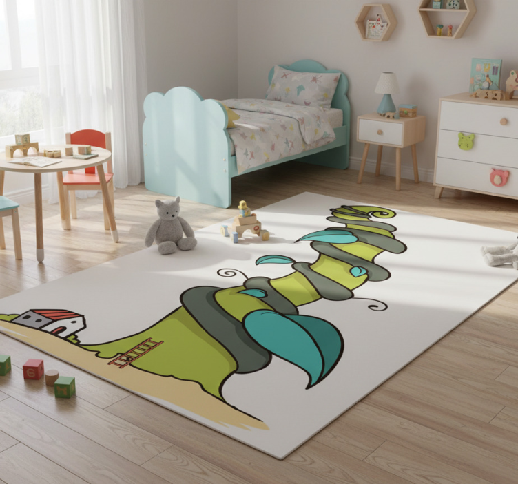 Kids carpet magic beanstalk vinyl mat - TenStickers