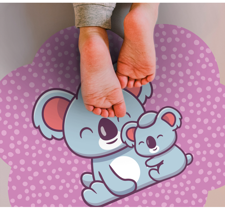 Koala family design kids carpet - TenStickers