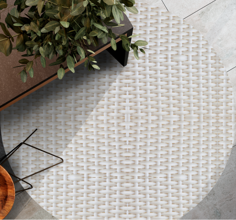 Grey lattice effect texture rug - TenStickers