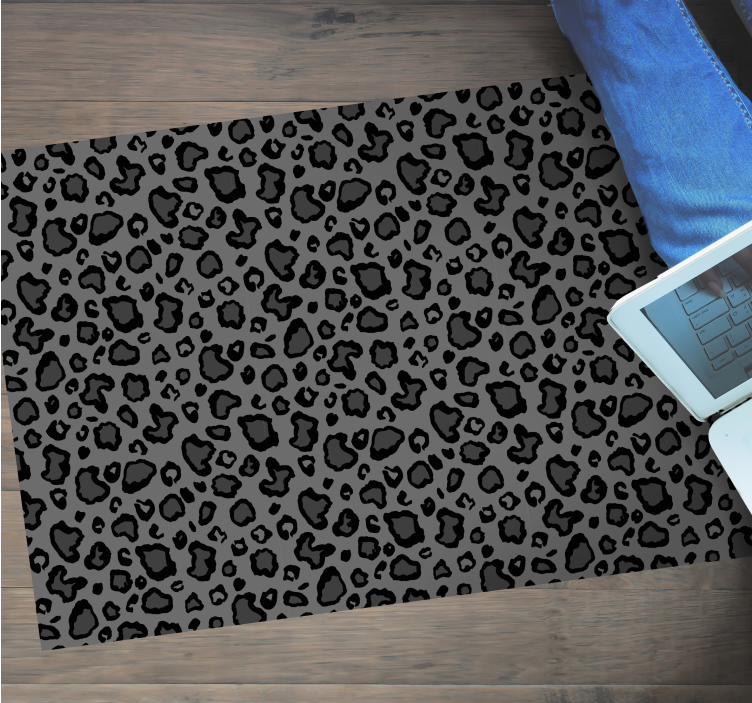 Leopard Motif Style animal print rug - TenStickers