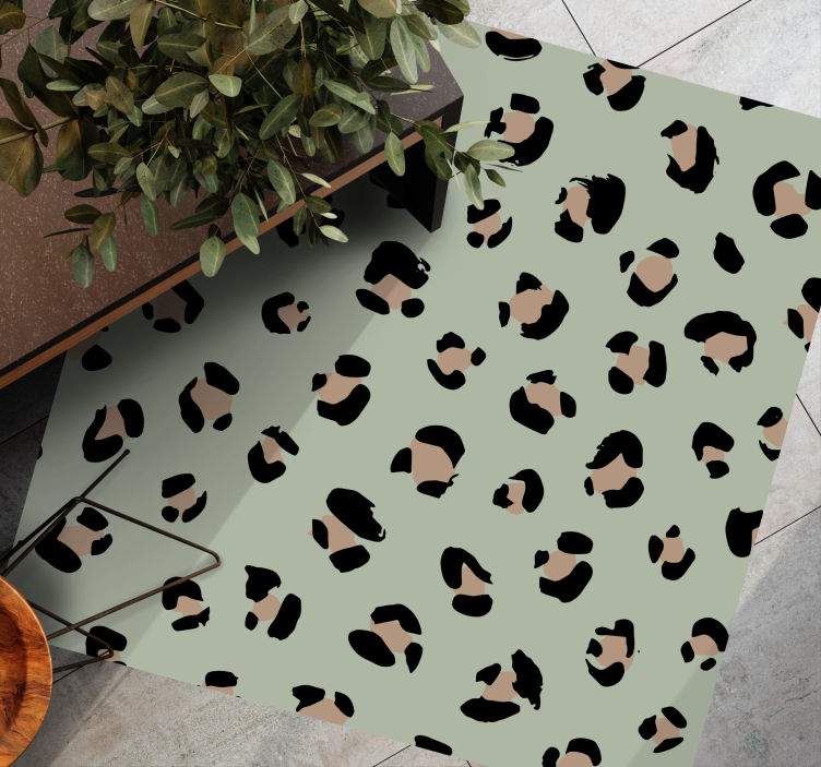 Animal print rug in leopard spot design - TenStickers