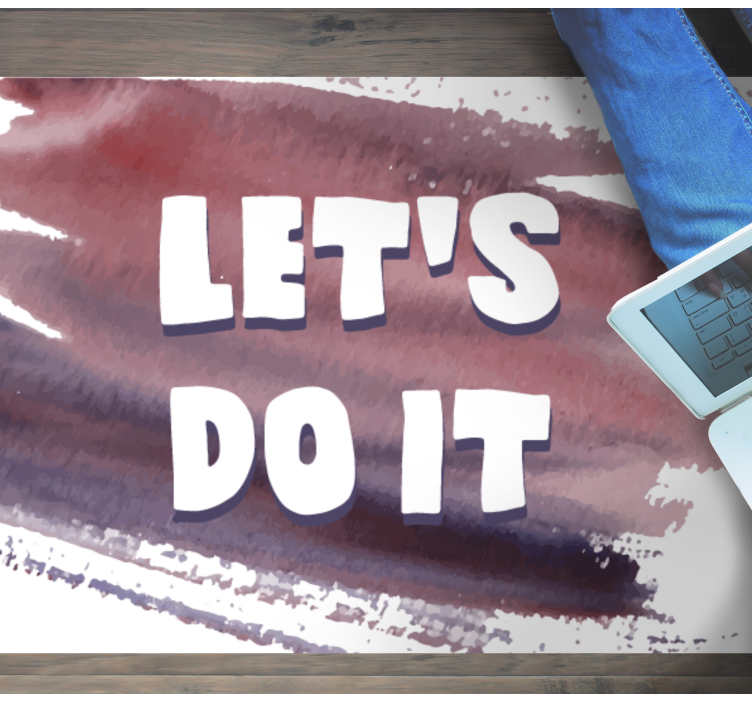 Let's do it minimalistic rug - TenStickers