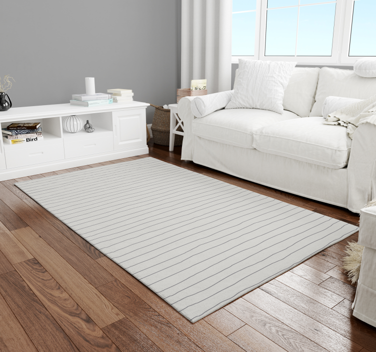 Linear Monochrome stripes rug - TenStickers